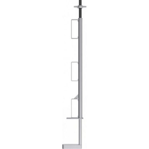 Guard rail clamp with wing nut