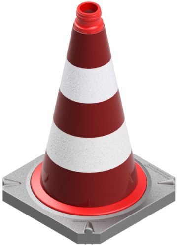 Traffic cones BAST tested to TL with reflective film