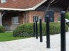 Ornamental bollard steel tube Ø 102 / 76 mm