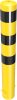 Steel tube bollards Ø 152 x 3,2 mm stationary, for casting in concrete yellow / black