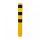 Steel tube bollard Ø 152 x 3.2 mm removable, without locking mechanism yellow / black