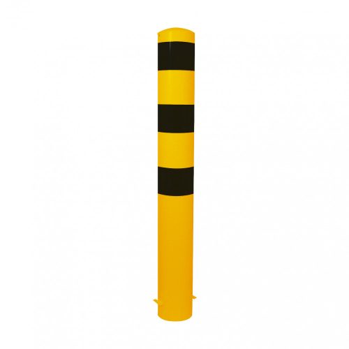 Steel tube bollard Ø 152 x 3.2 mm removable, without locking mechanism yellow / black