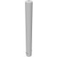 Steel tube bollards Ø 152 x 3.2 mm stationary, for casting in concrete hot-dip galvanized