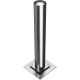 Elastic steel tube bollard Ø 152 x 3.2 mm to be fixed by plugs yellow / black