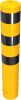 Steel tube bollards Ø 193 x 3,6 mm stationary, for casting in concrete yellow / black