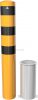 Steel tube bollards Ø 193 x 3,6 mm removable, without locking mechanism yellow / black