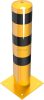 Steel tube bollards Ø 193 x 3,6 mm to be fixed by plugs yellow / black