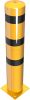 Steel tube bollard Ø 273 x 5 mm to be fixed by plugs yellow / black