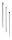 Barrier posts Steel tube Ø 42 x 2.5 mm stationary drive-in