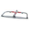 Car-park barrier foldable, with Euro profile lock cylinder hot-dip galv. / red refl. stripes