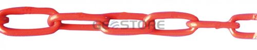 Plastic barrier chains and chain links