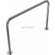 Stainless steel hoop Ø 48 mm without cross bar for casting in concrete