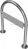 Stainless steel round hoop Ø 48 mm - with cross bar and parking sign - for plugging down