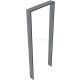 Lean-on hoop of flat bar steel 80 x 12 mm