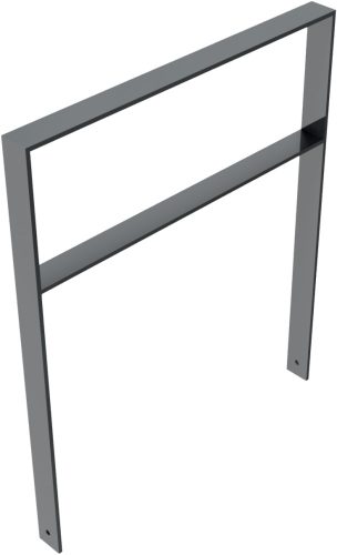 Lean-on hoop of flat bar steel 80 x 12 mm