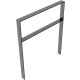 Lean-on hoop of flat bar steel 80 x 12 mm