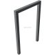 Lean-on hoop made of steel tube Square tube 60 x 60 mm