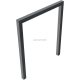 Lean-on hoop made of steel tube Square tube 60 x 60 mm