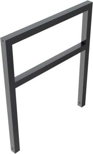 Lean-on hoop made of steel tube Square tube 60 x 60 mm