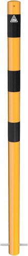 Barrier post steel tube Ø 60 x 2,5 mm yellow / black