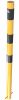 Barrier post steel tube Ø 60 x 2,5 mm yellow / black