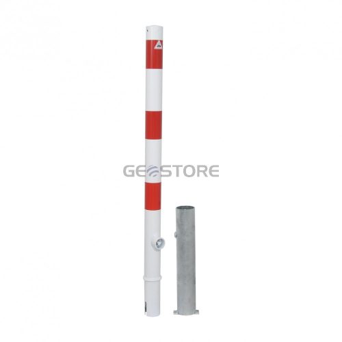 Barrier posts Steel tube Ø 60 x 2,5 mm removable with triangular locking mechanism