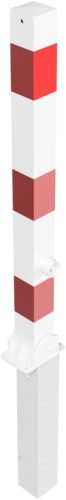 Barrier posts Steel tube 70 x 70 mm foldable and removable