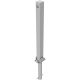 Barrier posts Steel tube 70 x 70 mm foldable, with triangular locking mechanism