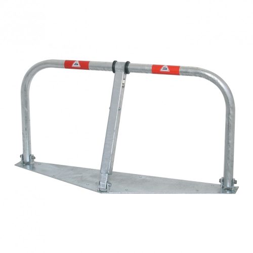 Car-park barrier hoop foldable with Euro profile lock cylinder