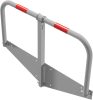 Car-park barrier hoop foldable with Euro profile lock cylinder