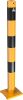 Barrier posts steel tube Ø 76 x 2,6 mm detachable, removable yellow / black