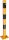 Barrier posts steel tube Ø 76 x 2,6 mm detachable, removable yellow / black