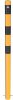 Barrier post steel tube Ø 76 x 2,6 mm yellow / black