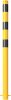 Barrier post steel tube Ø 76 x 2,6 mm yellow / black