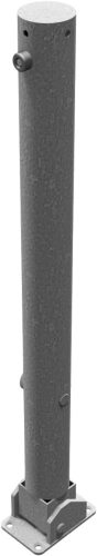 Barrier posts Steel tube Ø 76 x 2,6 mm foldable, with triangular locking mechanism