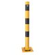 Barrier posts steel post Ø 76 x 2,6 mm sides tiltable yellow / black