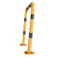 Anti-nudge hoop flexible, tiltable steel tube Ø 76 mm yellow / black