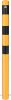 Barrier post steel tube Ø 89 x 2,9 mm yellow / black