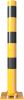 Barrier post steel tube Ø 89 x 2,9 mm sides tiltable yellow / black