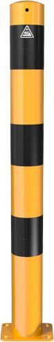 Barrier post steel tube Ø 89 x 2,9 mm yellow / black