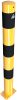 Barrier post steel tube Ø 89 x 2,9 mm yellow / black