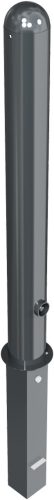 Ornamental bollard steel tube Ø 102 mm